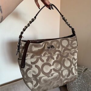 Coach Beige and Brown Women's Bag